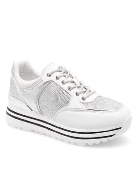 Eva Minge Sneakersy stříbrná