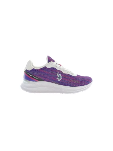 Lniane polo U.s Polo Assn. fioletowe