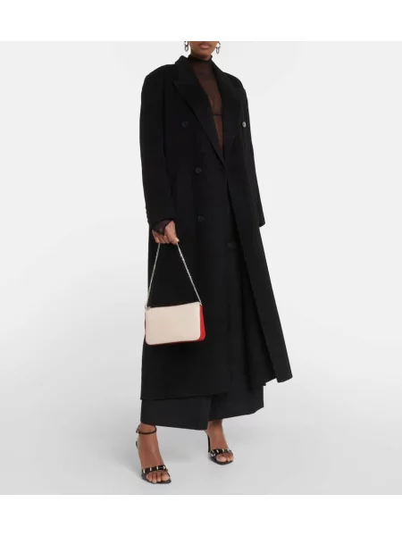Usnjena usnjena torbica Christian Louboutin rjava