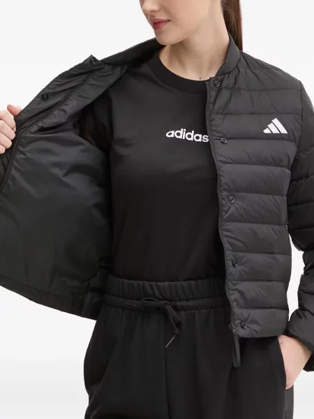 Top Adidas z autografem garniturowy w kwiatki czarny