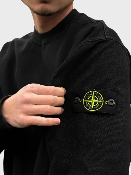 Свитшот Stone Island с камнями черный