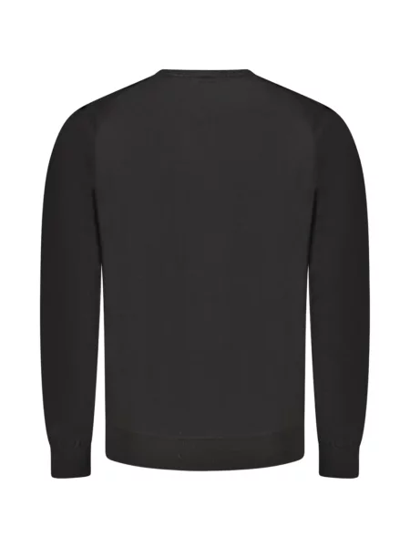 Hanorac crewneck Guess cu decolteu rotund negru