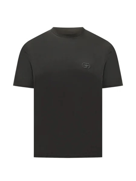 Tricou Emporio Armani cu aplicații negru