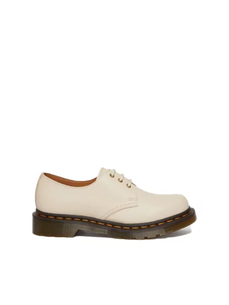 Oksfordki Dr. Martens skórzane beżowe