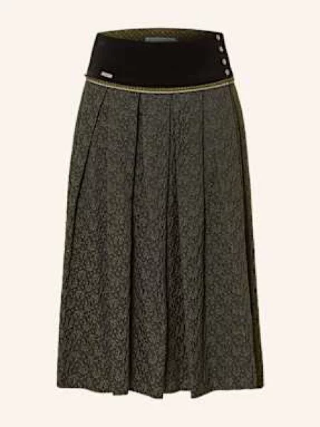 Rockmacherin Spódnica Do Stroju Ludowego Gmaschelt schwarz czarna