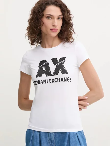 Тениска Armani Exchange бяло