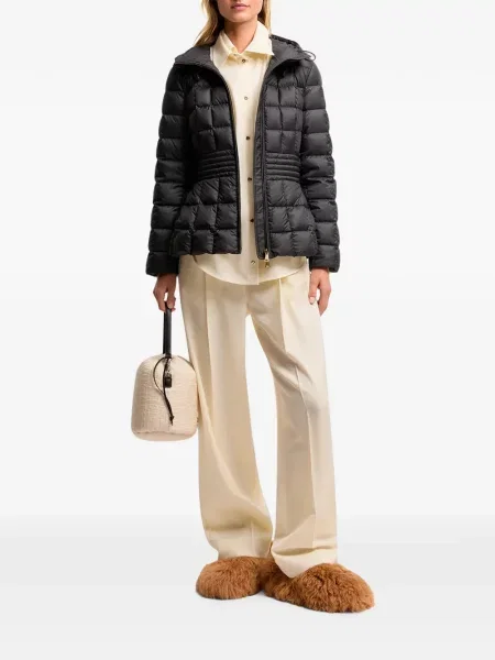 Geacă Moncler cu glugă negru