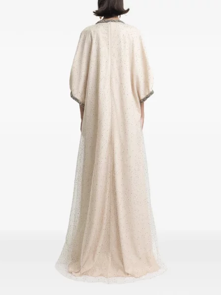 Maxi rochie maxi Gemy Maalouf cu decolteu în V de costum