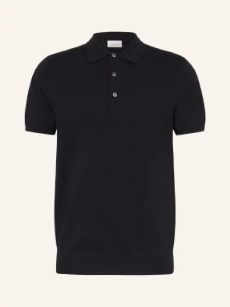 Profuomo Pletené Polo Tričko černá