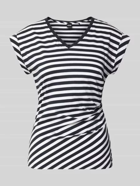 T-shirt o kroju slim fit z czystej bawełny model EVKA' Boss