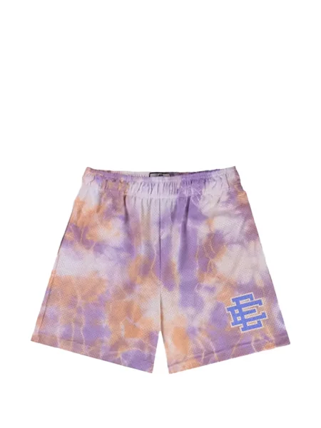 Tie dye spodnie Eric Emanuel wiązane do biegania niebieskie