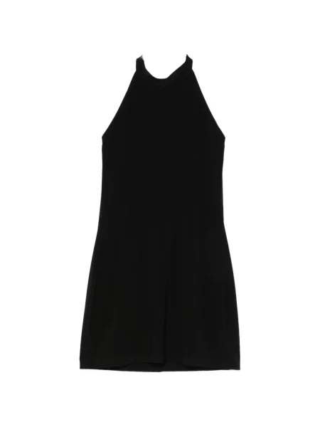 Rochie mini Norma Kamali cu gât halter negru