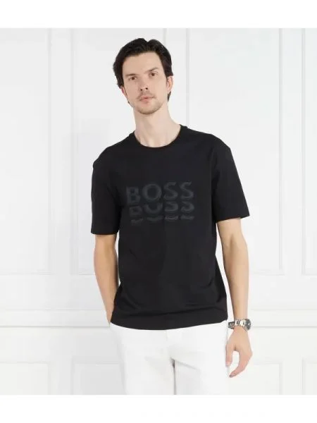 BOSS GREEN Tricou Tee 3 negru