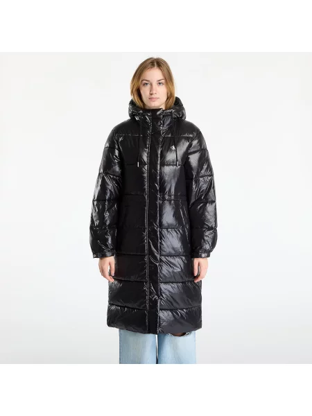 Płaszcz Calvin Klein Jeans Shine Long Puffer Coat Black L czarne