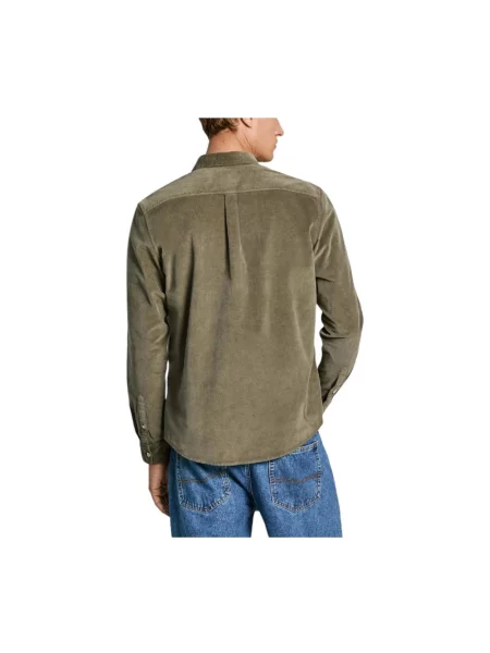 Koszula dżinsowa Pepe Jeans casual zielona
