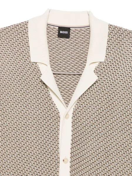Cardigan Boss cu imprimeu geometric