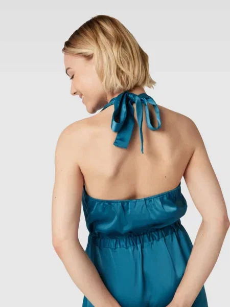 Długa sukienka z wiązaniem na szyi model ‘ATHENA’ Y.a.s