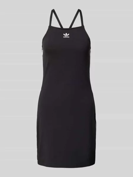 Adidas Originals sukienka mini dopasowana czarny