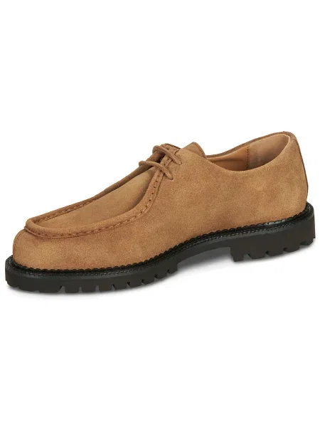 Pantofi Selected din piele de căprioară maro