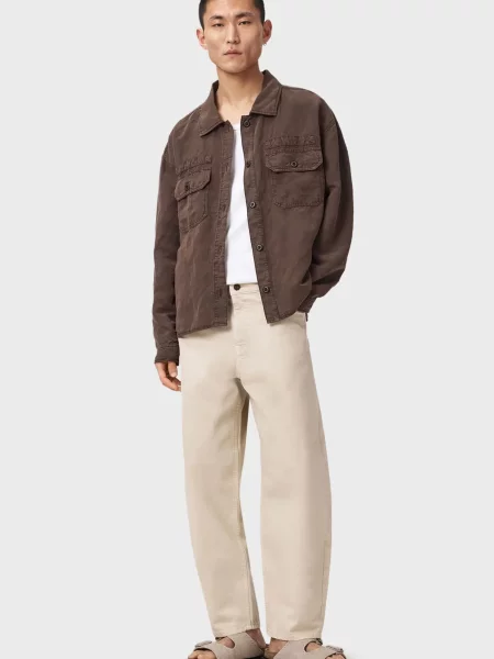 Джинсы Allsaints бежевые