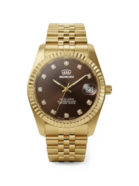 Ceas Richelieu Swiss cu autograf maro