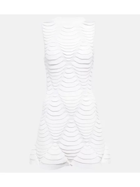 Sukienka bez rękawów Alaïa bez rękawów biała