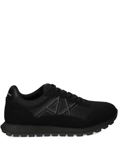 Sneakerși Armani Exchange plasă negru