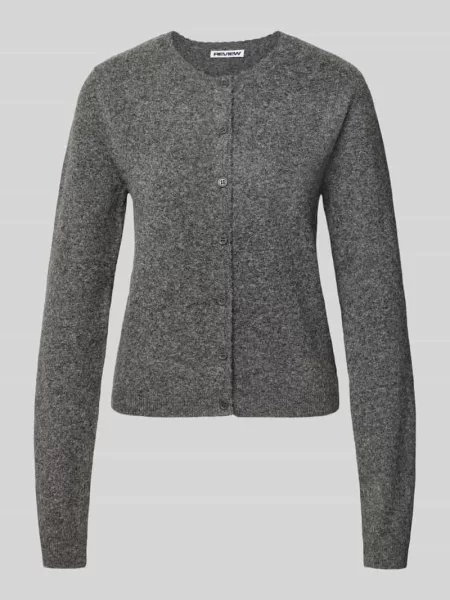 Kardigan rozpinany o kroju regular fit z domieszką wełny jagnięcej Review