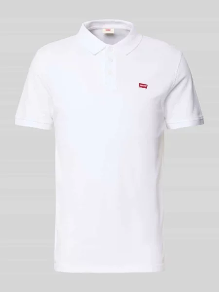 Koszulka polo Levi's z krótkim rękawem biała