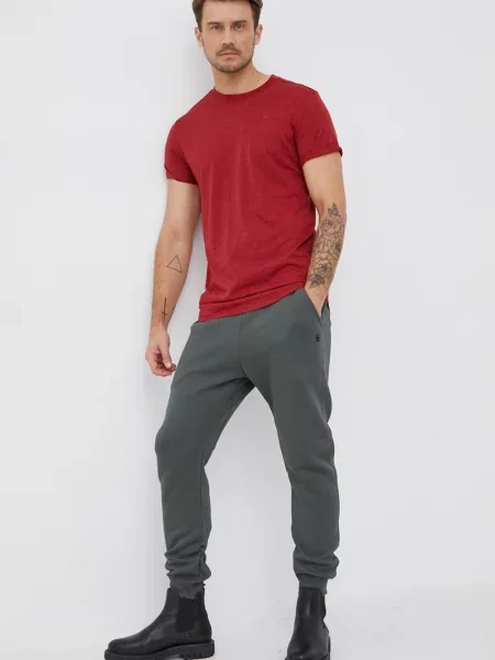 Спортивні штани G-Star Premium core type c однотонні зелений