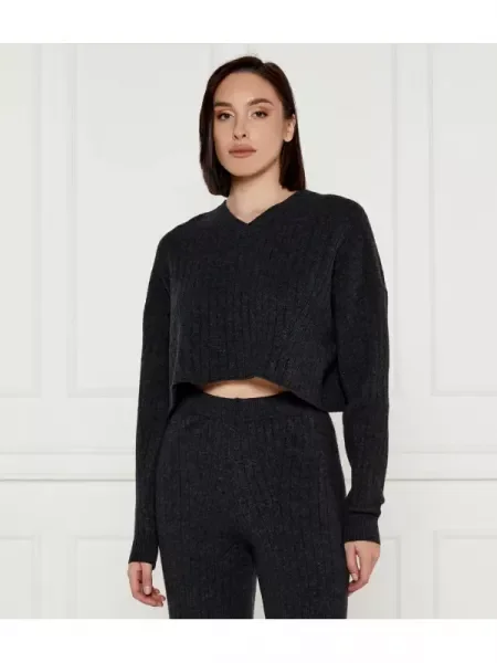 TWINSET Gyapjú kötött pulóver | Cropped Fit