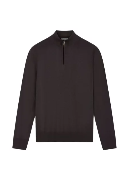 Pulover Canali tricotate maro