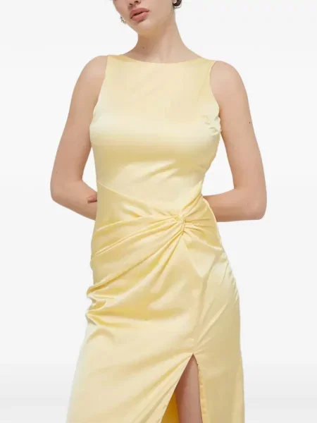 Rochie maxi Abercrombie & Fitch de costum galben