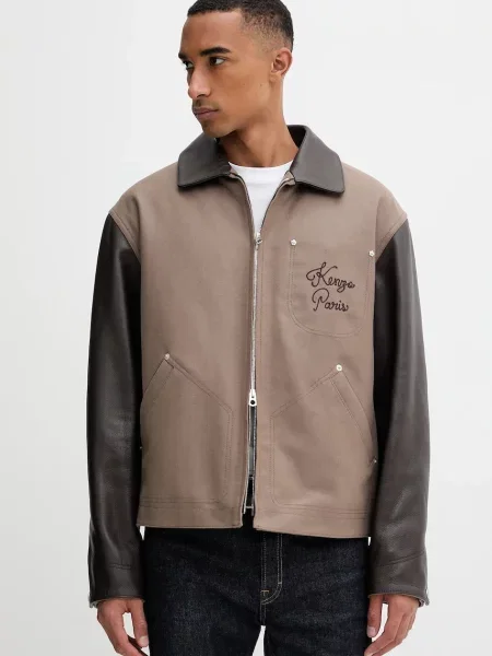 Kenzo jachetă de lână maro