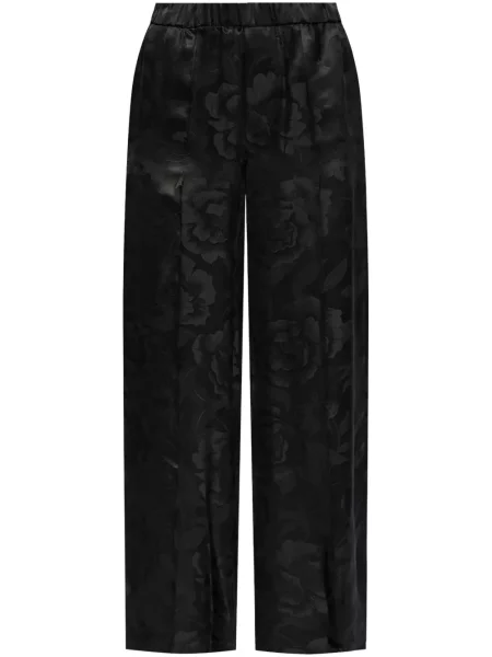 Pantaloni Kenzo de mătase negru