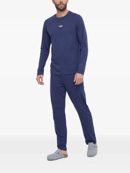 Lung pijamale Guess cu imagine albastru