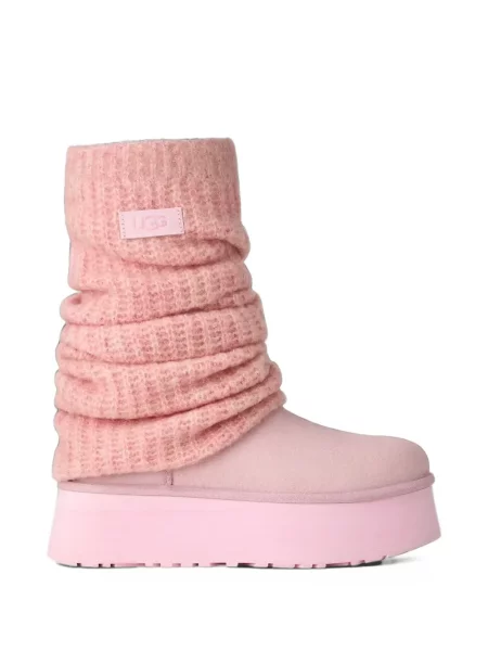 Botine Ugg cu platformă clasici roz