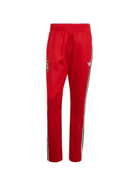 Pantaloni Adidas cu model leopard alergare roșu