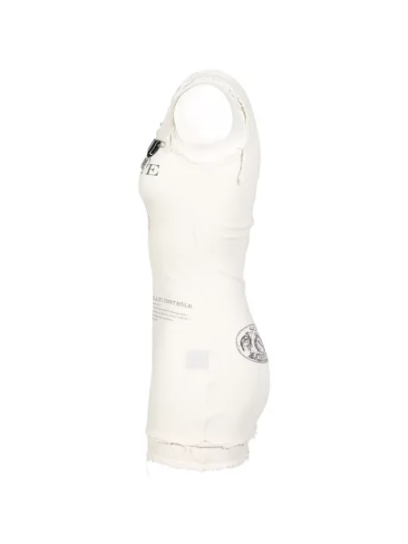 Rochie mini 604service cu imagine alb