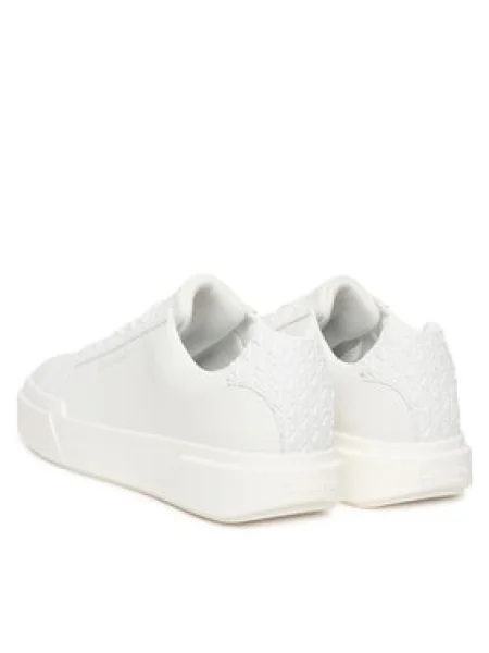 Calvin Klein Sportcipők Chunky Cupsole Laceup Lth Bt Aop fehér