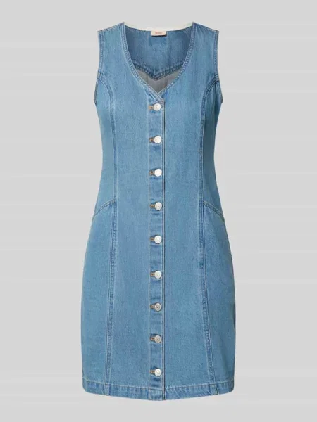 Dopasowana sukienka denimowa z czystej bawełny Levi's