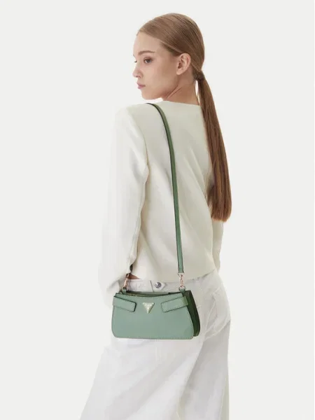Geantă Guess Serenova Mini verde