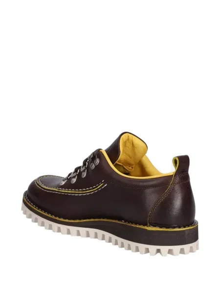 Pantofi derby Fracap din piele maro
