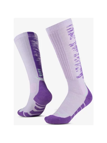 Skarpety Buff Merino Heavyweight Over The Calf liliowo S fioletowe