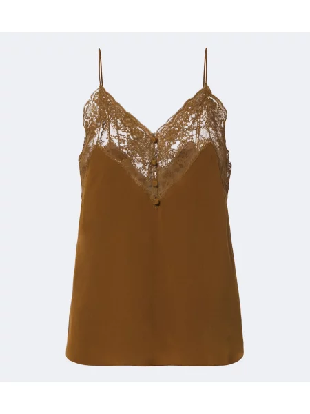 Maiou Saint Laurent de mătase maro