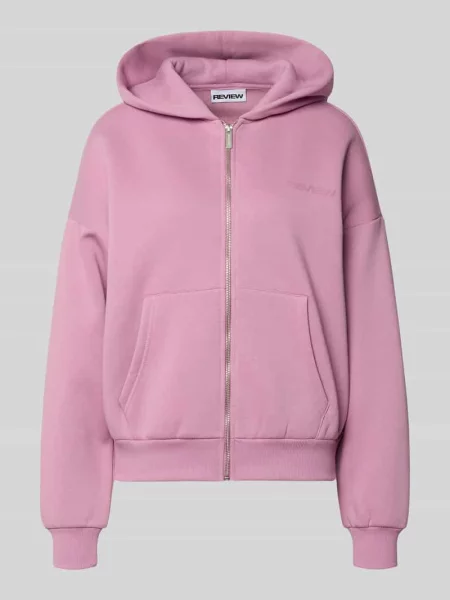 Bluza rozpinana z logo i kieszenią kangurka Review