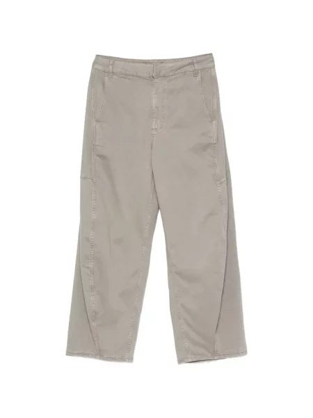 Pantaloni Tibi din țesătură twill gri