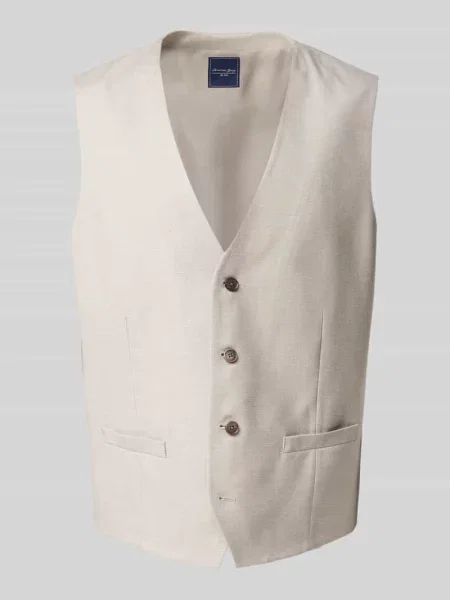 Kamizelka z z wypustką model ‘GIL’ Christian Berg Men beżowa