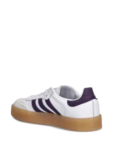 Pruhované slip on tenisky Adidas Campus s výšivkou bílé