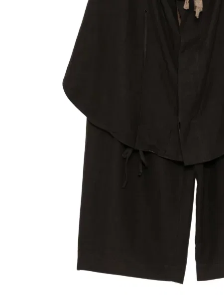 Pantaloni Ziggy Chen cu cordon maro